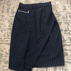 Pin striped business skirt